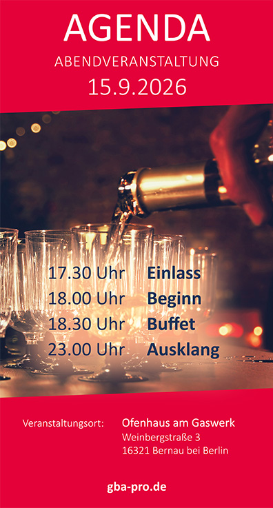 Agenda Abendveranstaltung